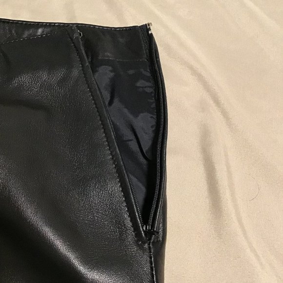 DANIER Italian Leather Boot Cut Pants - Picture 9 of 11